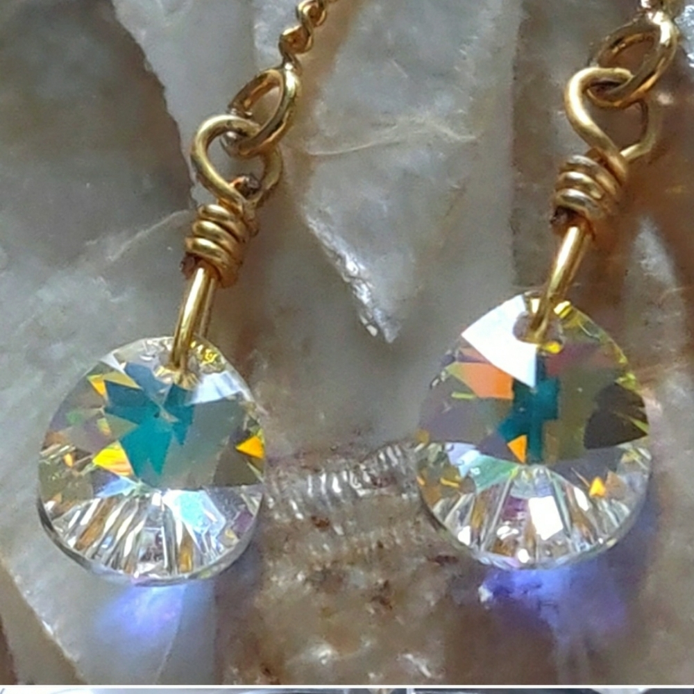 New Swarovski Crystal Threader Earrings.